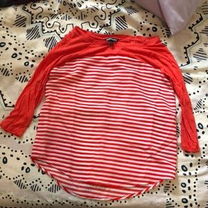 Express 3/4 inch sleeve tee